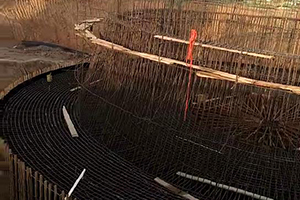 临夏砼烟囱新建施工现场