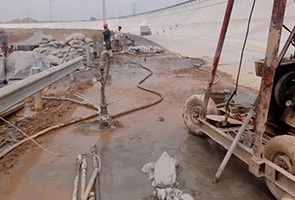 临夏公路钻孔施工